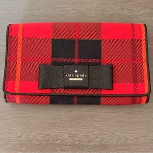 Kate Spade NY Tally Julia Street Plaid Clutch